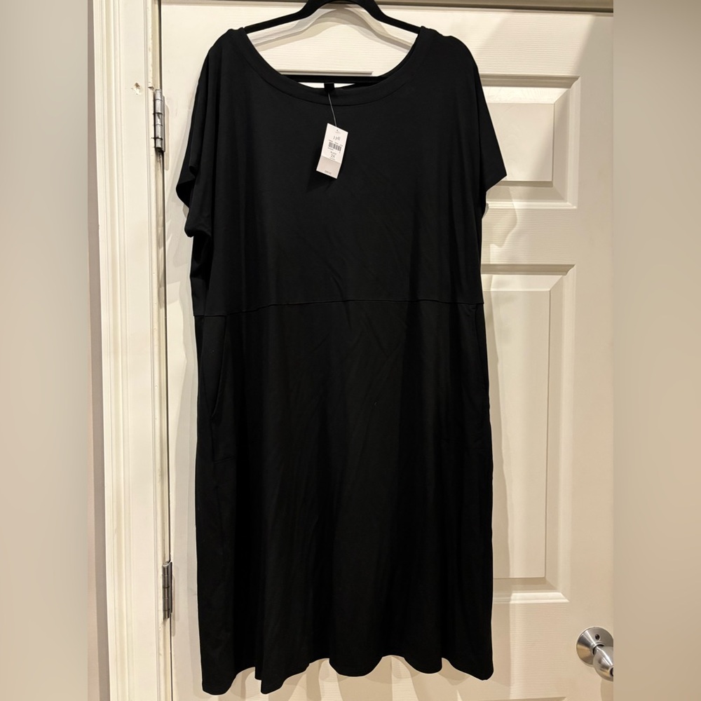 JJill black below knee Dress 2x